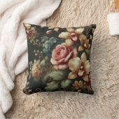 大フローラモチーフデザインパターン4 クッション (ブランケット)