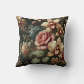 大フローラモチーフデザインパターン4 クッション (裏面)