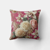 大フローラモチーフデザインパターン6 クッション (裏面)