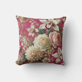 大フローラモチーフデザインパターン6 クッション