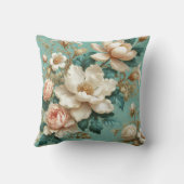 大フローラモチーフデザインパターン7 クッション (裏面)