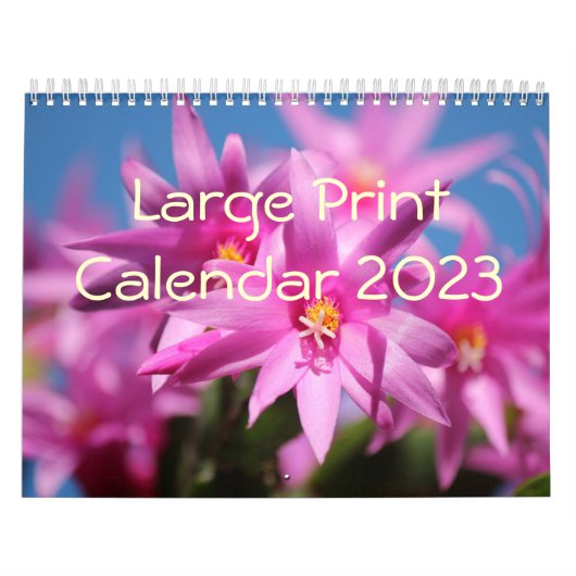 大プリントカレンダー2023 – 花 カレンダー (カバー)