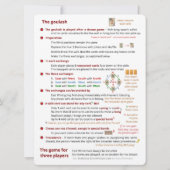 大プリントカードのゲ遊ームルール-ゲーム(2) 招待状 (裏面)