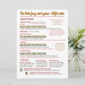 大プリントカードゲームルール – 特別な手 招待状 (スタンド正面)