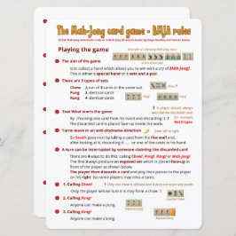 大プリントカードゲーム遊ルール – ゲーム(1) 招待状