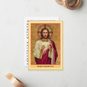 大プリントスピリチュアル通信祈りの言葉カード ノートカード (正面/裏面インサイチュ)