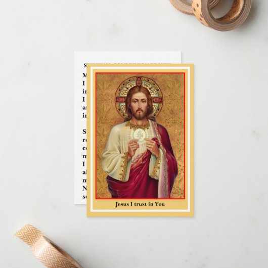 大プリントスピリチュアル通信祈りの言葉カード ノートカード (正面/裏面インサイチュ)