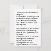 大プリントスピリチュアル通信祈りの言葉カード ノートカード (裏面)