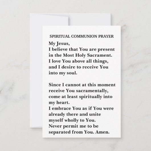 大プリントスピリチュアル通信祈りの言葉カード ノートカード (裏面)