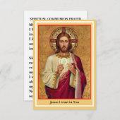 大プリントスピリチュアル通信祈りの言葉カード ノートカード (正面/裏面)