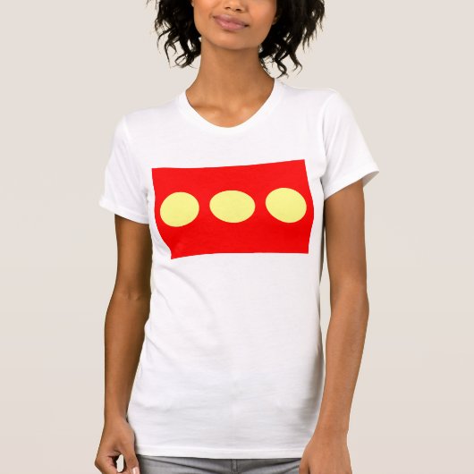 大プリントフリータウンクリスチャニア国旗 Tシャツ (正面)