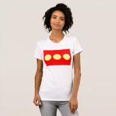 大プリントフリータウンクリスチャニア国旗 Tシャツ (正面フル)