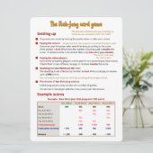 大プリント – カードゲーム – おしまい 招待状 (スタンド正面)