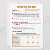 大プリント – カードゲーム – おしまい 招待状 (正面)