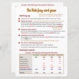 大プリント – カードゲーム – おしまい 招待状