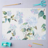 大ベビーブルーアジサイの花 薄葉紙 (クラフト)