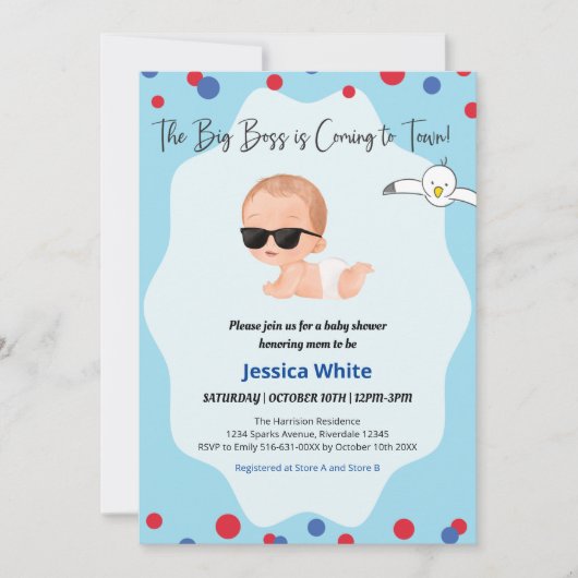 大ボスは来町だ！招待状 招待状 (正面)