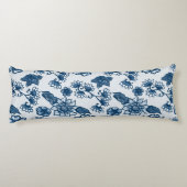 大ボホフラワーズブルークラシックブルー ボディピロー (裏面)
