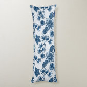 大ボホフラワーズブルークラシックブルー ボディピロー (裏面 (縦))