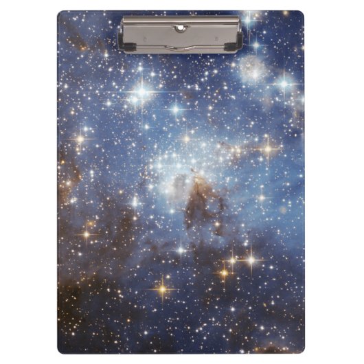 大マゼランの星形成領域LH 95 クリップボード (正面)