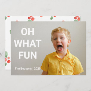 大ミニマル写真クリスマスカーシンプルド シーズンカード