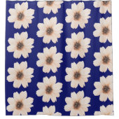 大モダンきな花 シャワーカーテン (正面)