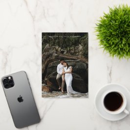 大モダンはっきりした文字折り 箔グリーティングカード