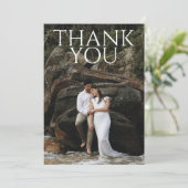 大モダンはっきりした文字 サンキューカード (スタンド正面)