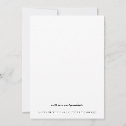 大モダンはっきりした文字 サンキューカード (裏面)