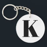 大モダンミニマル文字K キーホルダー<br><div class="desc">家族素晴らしや友人への贈り物</div>