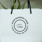 大モダン丸の会社のカスタムロゴスローガン ラバースタンプ