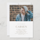 大モダン写真の文字盤の発表 招待状 (裏面)