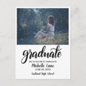 大モダン学院の脚本日付写真を保存 ポストカード (正面)