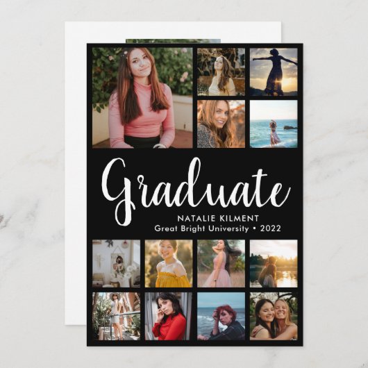 大モダン学院14人の写真家の卒業 案内状 (正面/裏面)