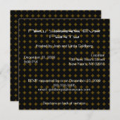 大モダン晦日のパーティの招待状 招待状 (正面/裏面)