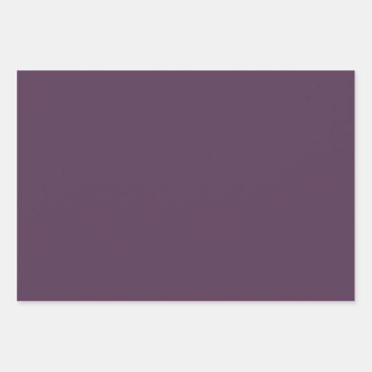 大モダン紫のナス花 ラッピングペーパーシート (正面2)