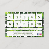 大モダン葉ヤシデザインロイヤリティ 名刺 (裏面)