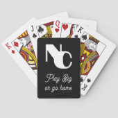 大モノグラムの遊きい家に帰るモダン トランプ (裏面)