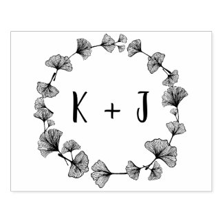 大モノグラム結婚の ラバースタンプ