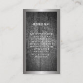 大モノグラム | スクラッチ付き金縁ど銀 名刺 (裏面)