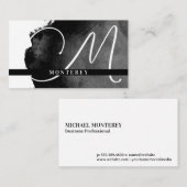 大モノグラム | ブラックウォーターの色 名刺 (正面/裏面)