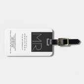 大モノグラモダンムプロフェッショナル ラゲッジタグ (正面横)