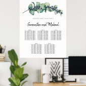 大ユーカリプタスベリー5テーブル座席表 ポスター (ホームオフィス)