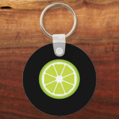 大ライムスライス衣裳かわいい簡単フルーツハロウィーン キーホルダー (正面)