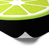 大ライムスライス衣裳かわいい簡単フルーツハロウィーン ポスター (角)