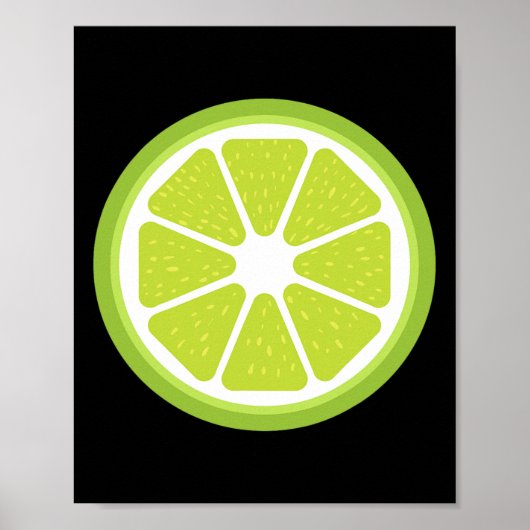 大ライムスライス衣裳かわいい簡単フルーツハロウィーン ポスター (正面)