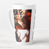 大ラテマグカップ カフェラテマグ (左アングル)