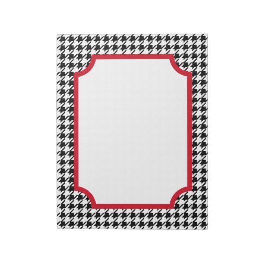 大レトロ千鳥格子のメモ帳 ノートパッド (回転)