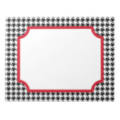 大レトロ千鳥格子のメモ帳 ノートパッド (正面)