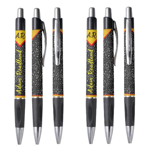 大ロットで購入可能な、名入れイニシャルモノグラム名ペン ボールペン